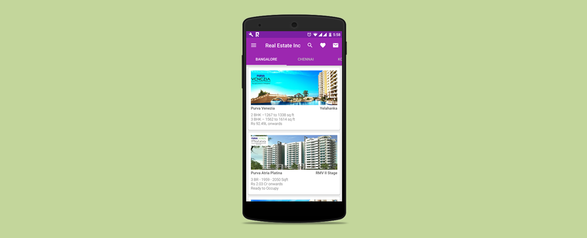 Mobile app for Real Estate Business